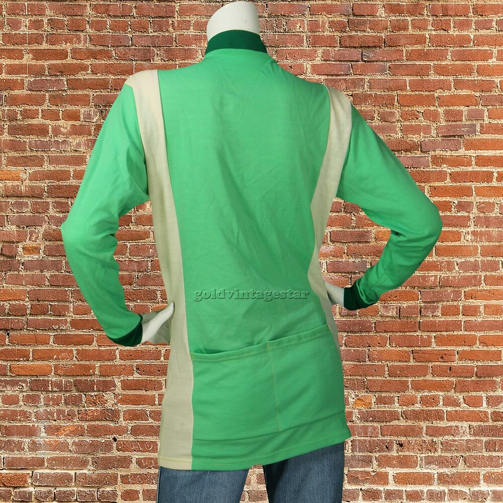 Vintage Kucharik Fluorescent Bicycle Cycling Jersey L